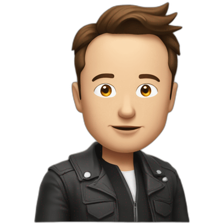 Elon musk qui fait de sqat emoji