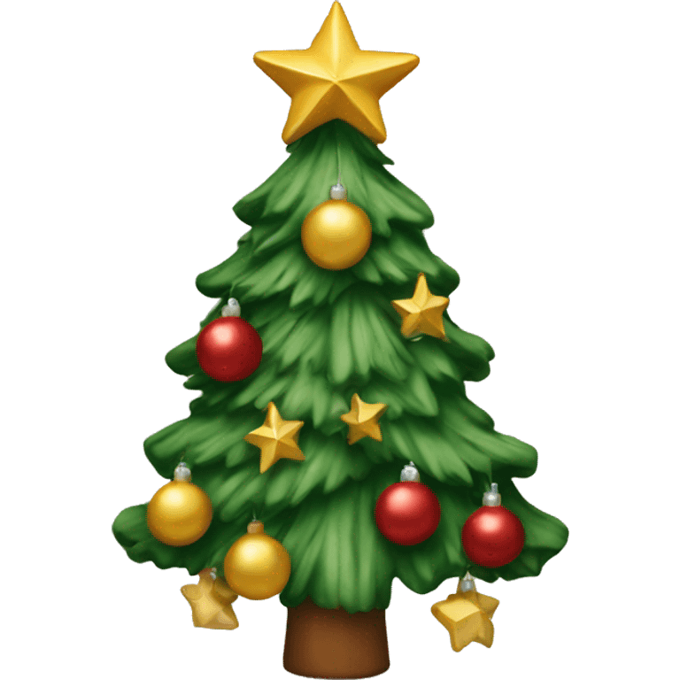 Texas themed Christmas tree emoji