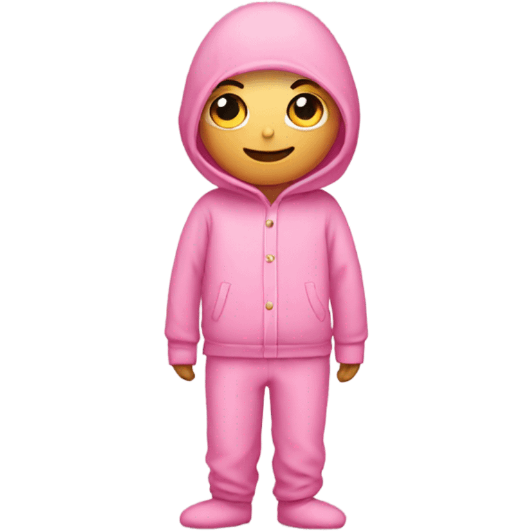 pink person in pink pajamas emoji