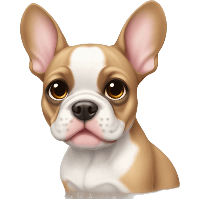 Fawn pied frenchie emoji