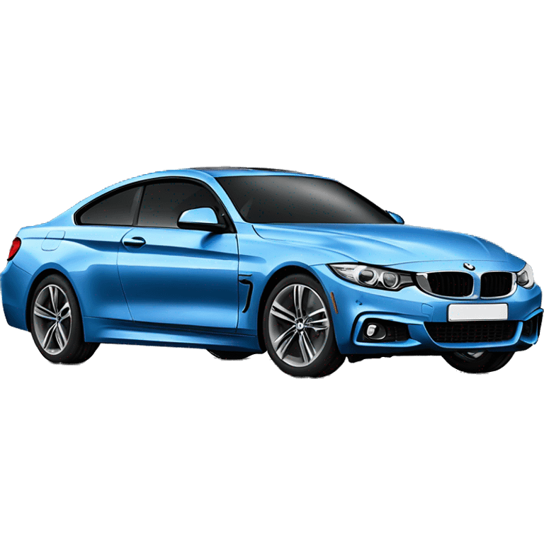 Blue bmw 4 series coupe emoji