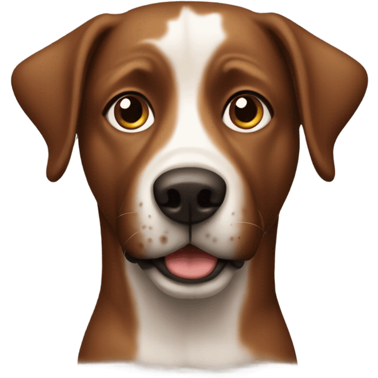 brown dog with dark browm spots emoji