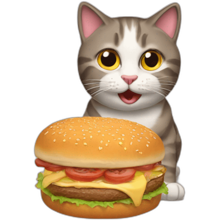 Cat eating bruger emoji