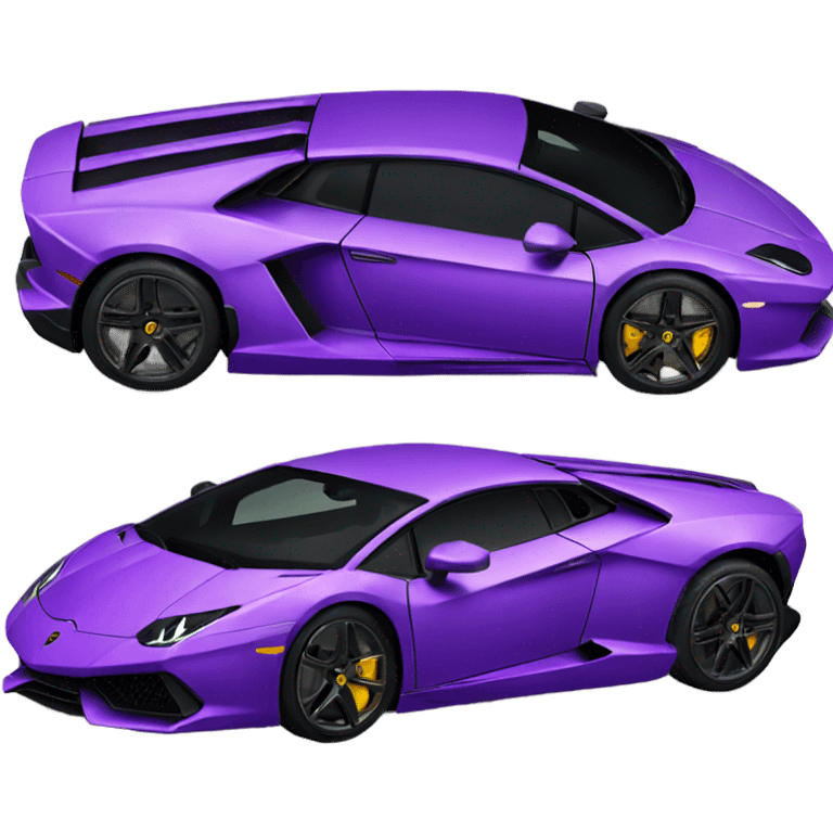 Purple Lamborghini  emoji