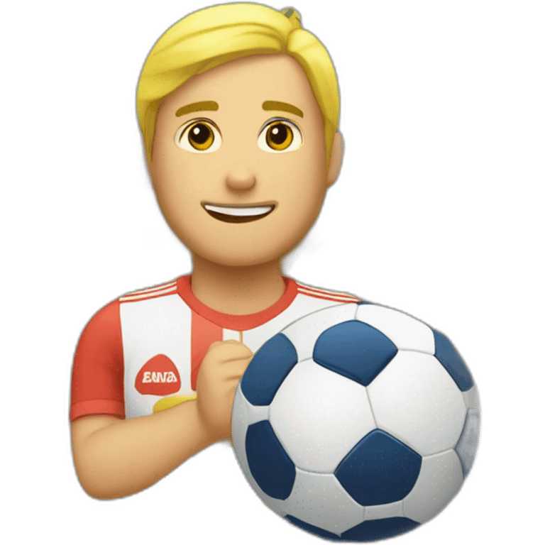 Sale ir a jugar al fútbol  emoji