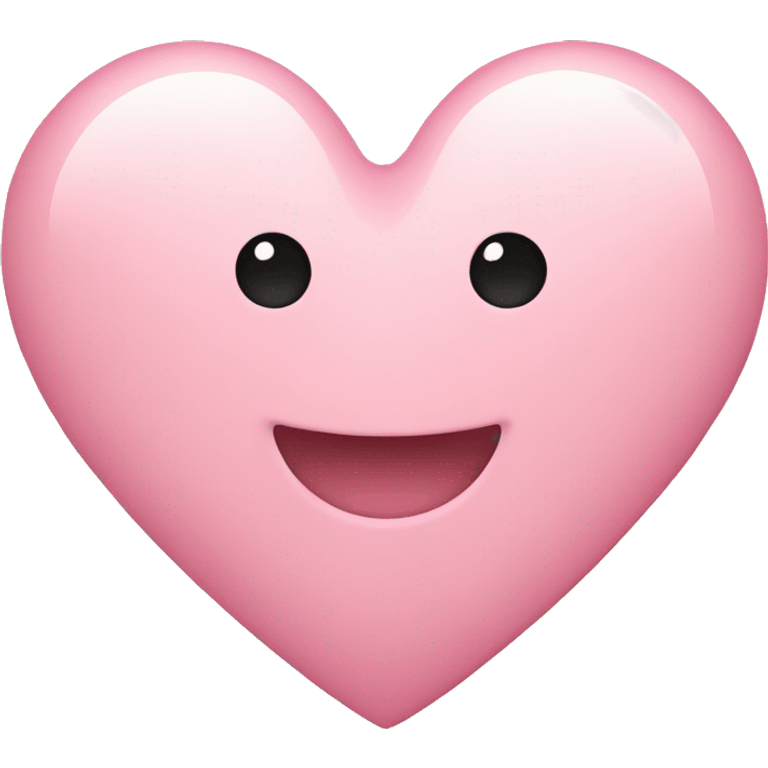 Light pink heart emoji