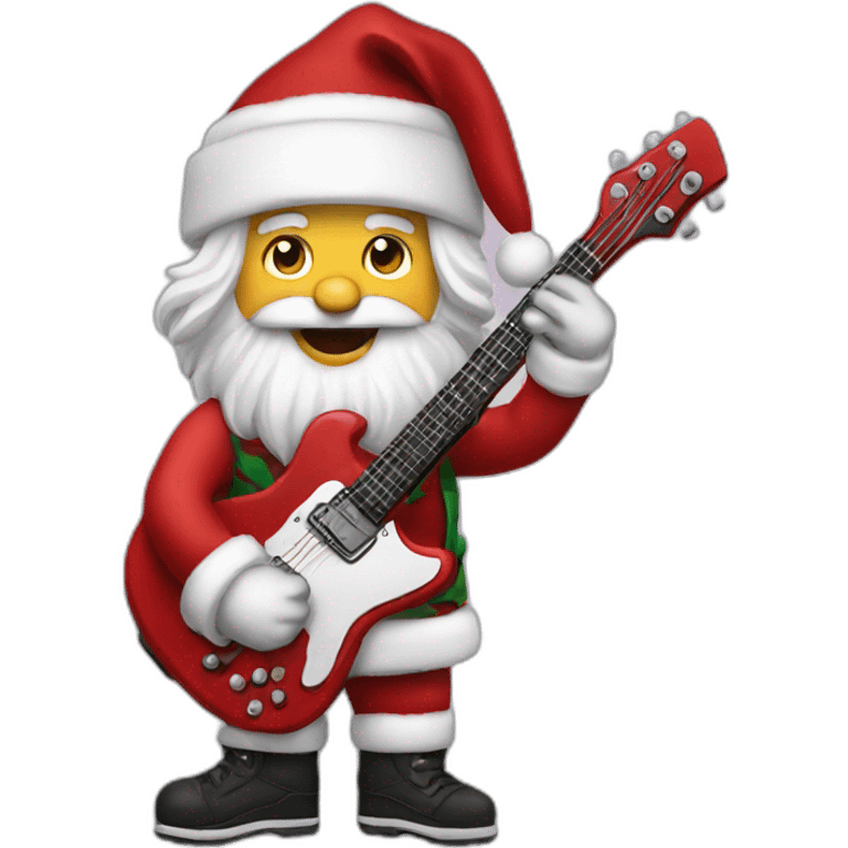 santa rocker emoji