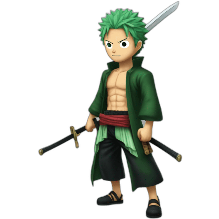 Zoro one piece with blades emoji