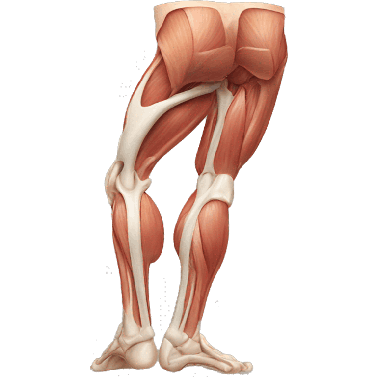 Human anatomy 3D quadriceps muscle emoji