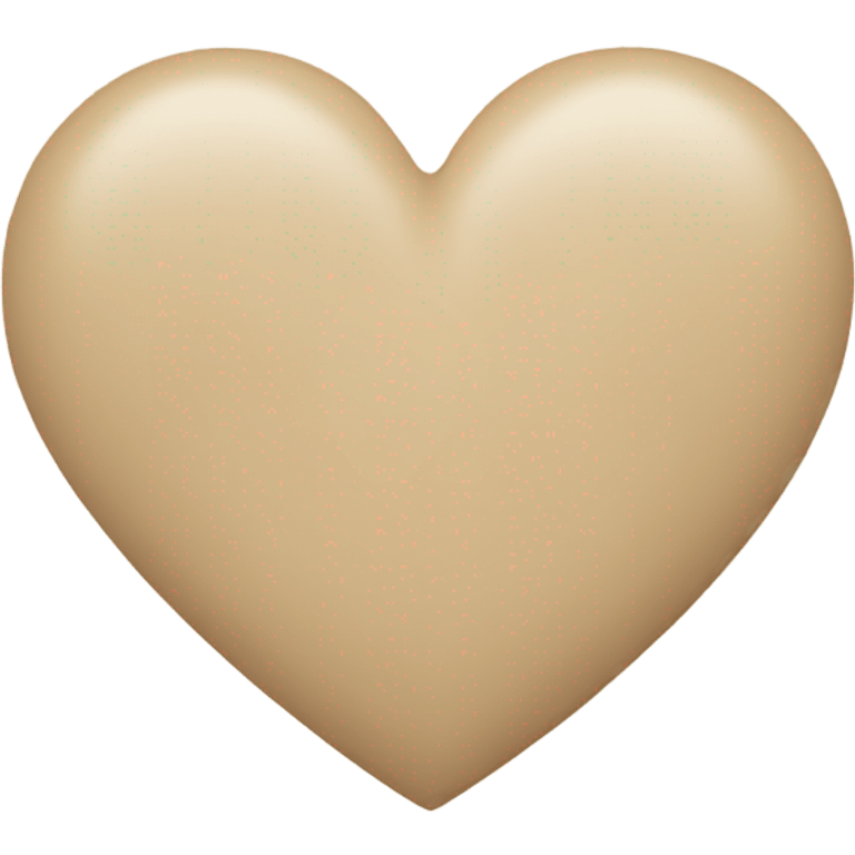 Beige heart  emoji