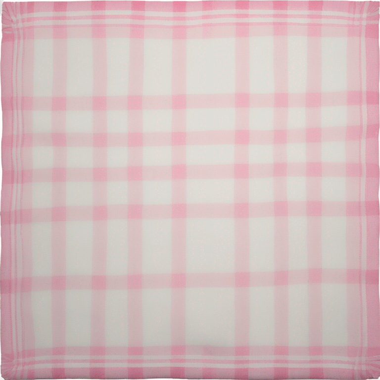 Plad white and pink blanket folded  emoji