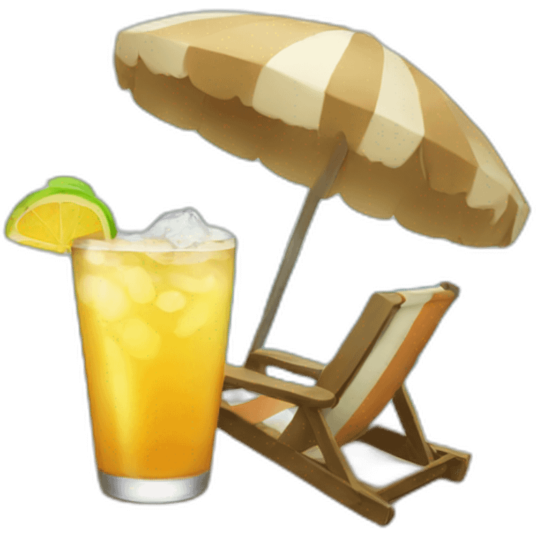 drinking beach emoji