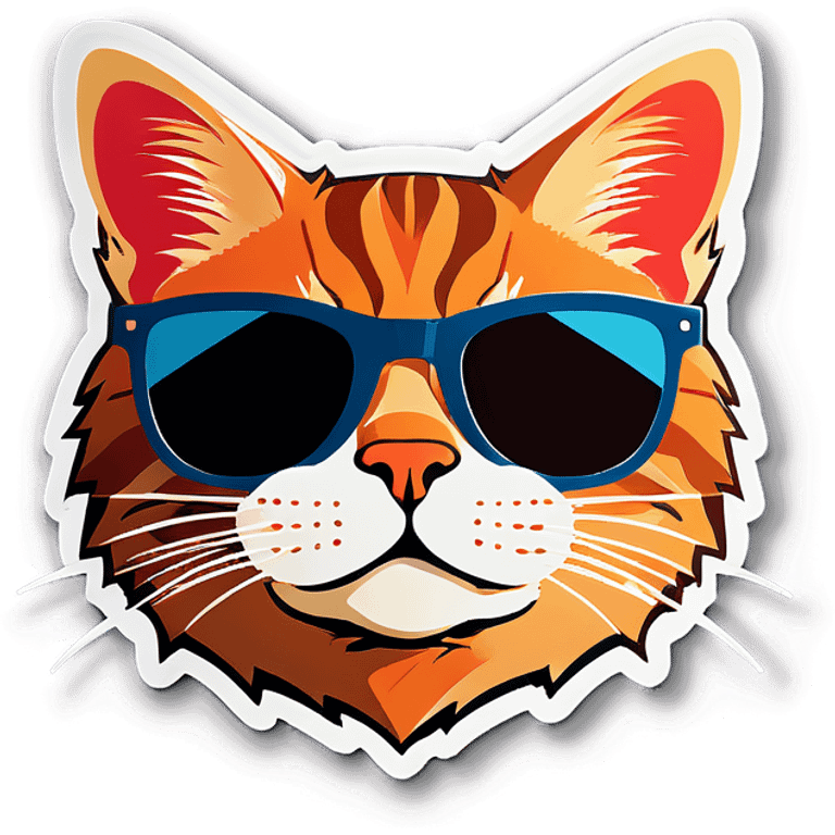 Cat with sunglasses emoji