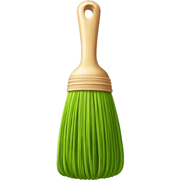 Matcha wooden whisk emoji