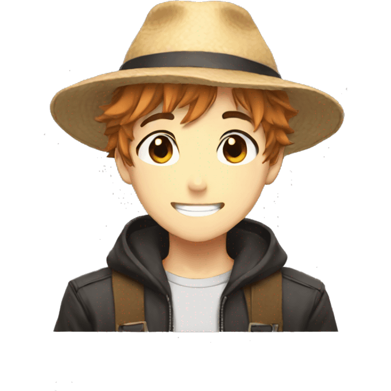 anime boy with hat emoji