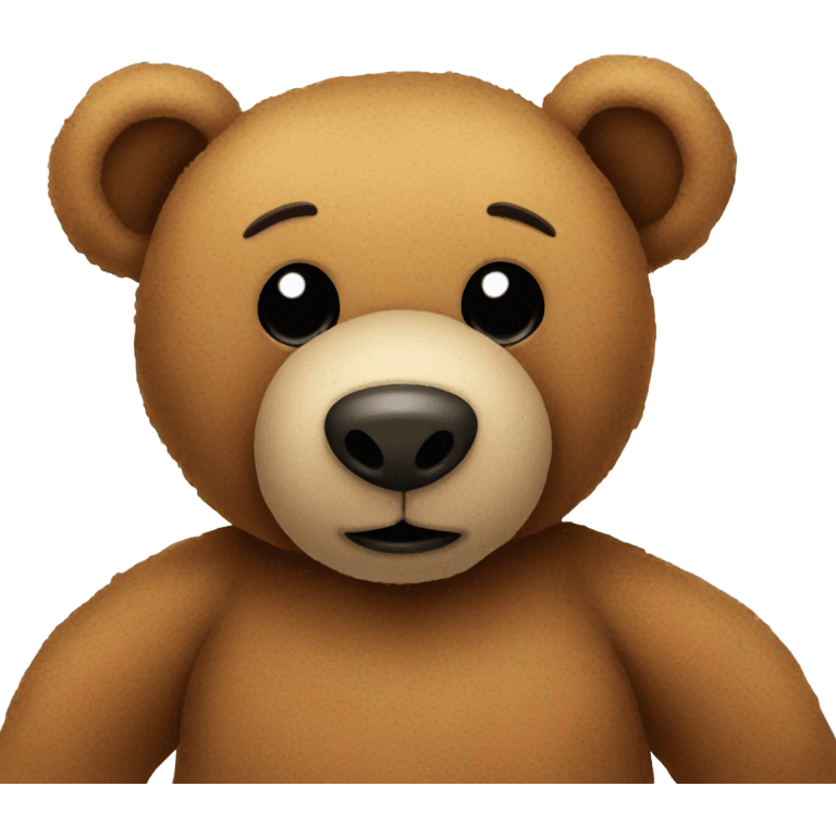 Brown teddy bear emoji