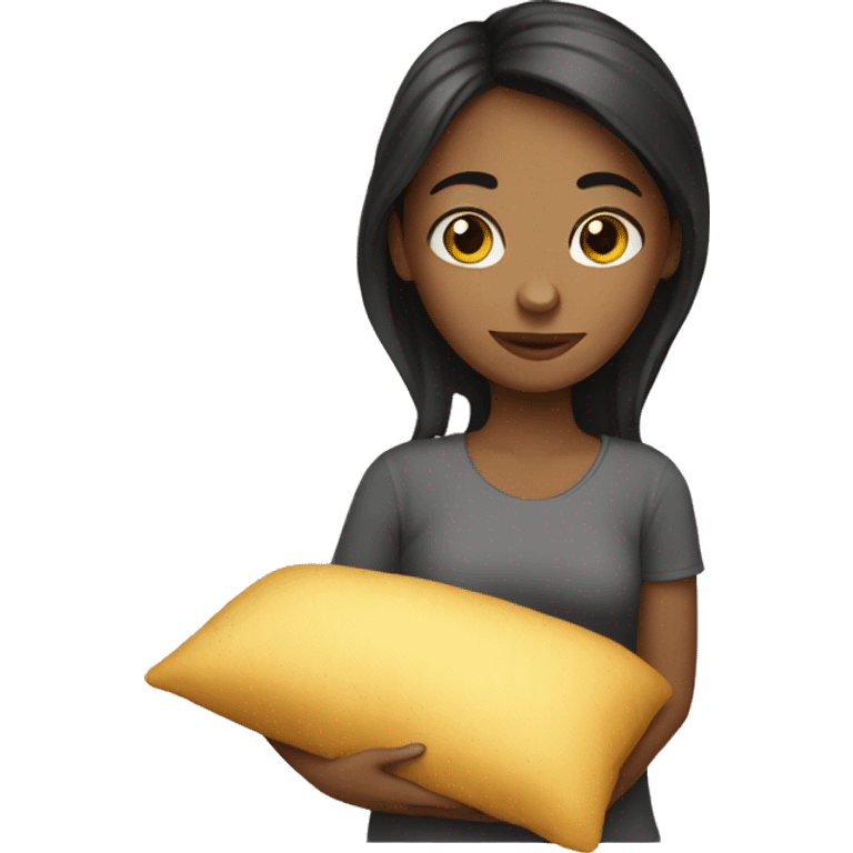 Girl with pillow emoji