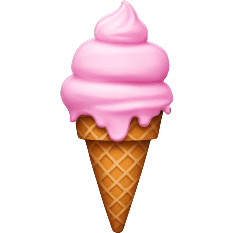 Pink ice cream  emoji