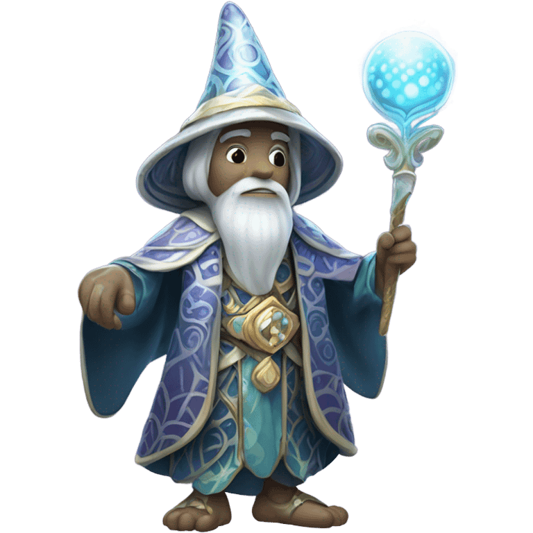 A clam mage from the doorknocker's guild emoji