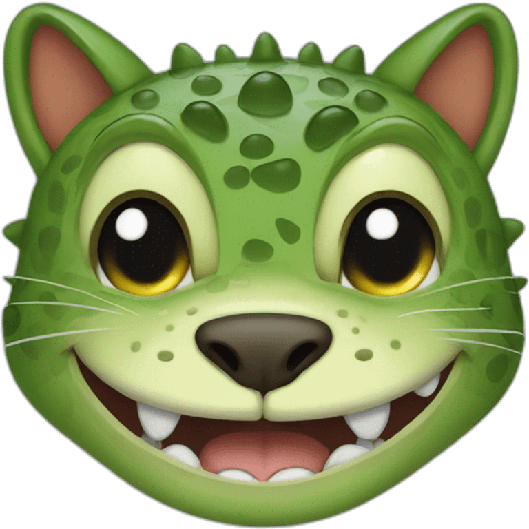 Cat crocodile hybrid crying emoji