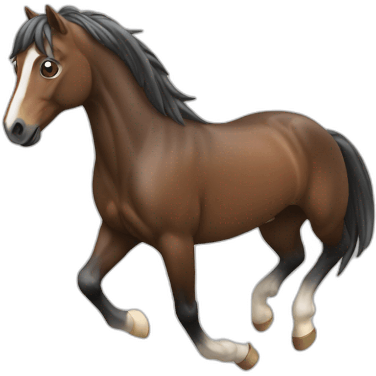 Cheval au galop emoji