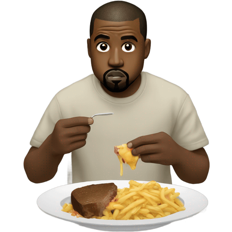 Kanye west eating emoji