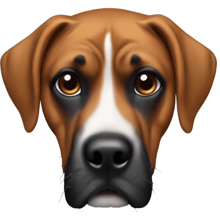 Boxer bloodhound mix  emoji