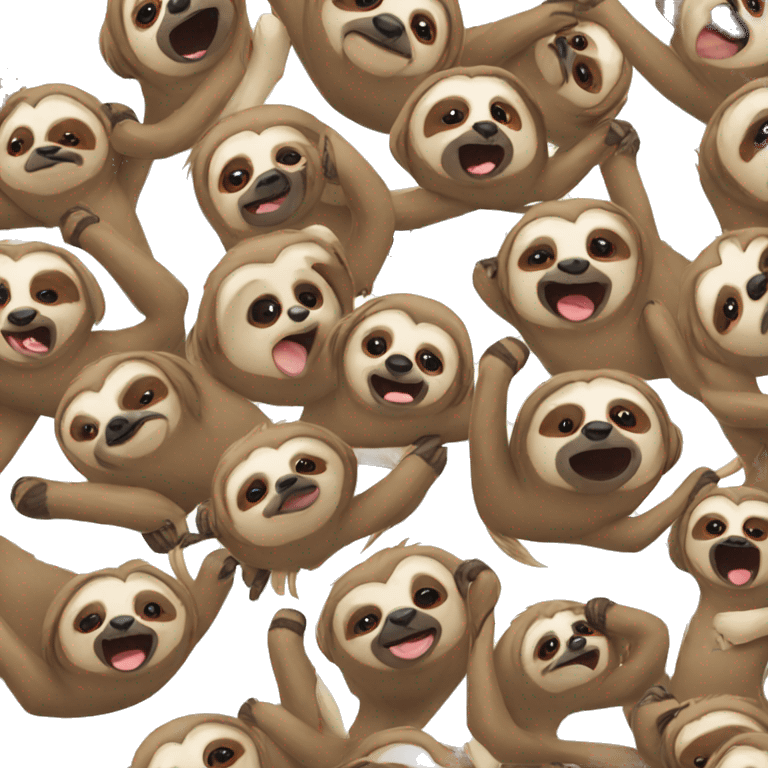 sloth party emoji