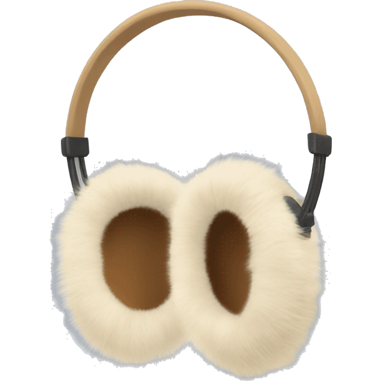 beige fur earmuffs emoji