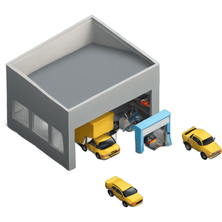 isometric cae garage emoji