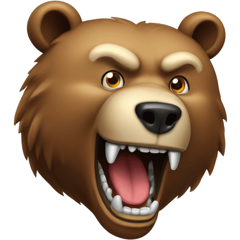 bear with with teeth  emoji