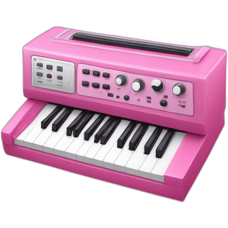 pink mini synthesizer  emoji