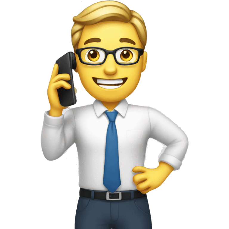 realtor talking on cell phone emoji