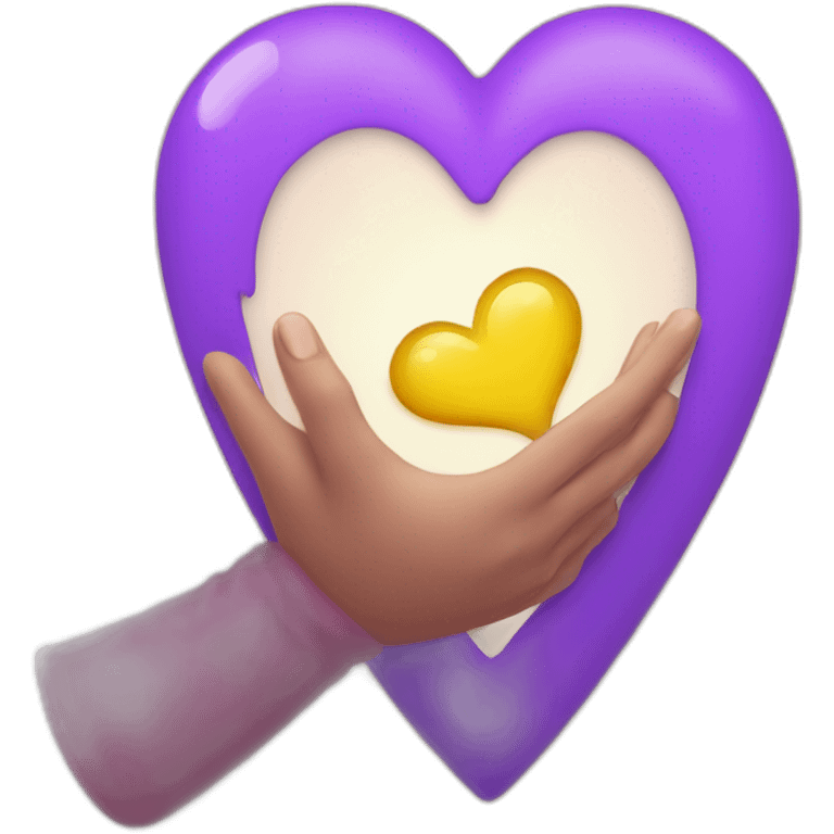 Coeur avec les mains emoji