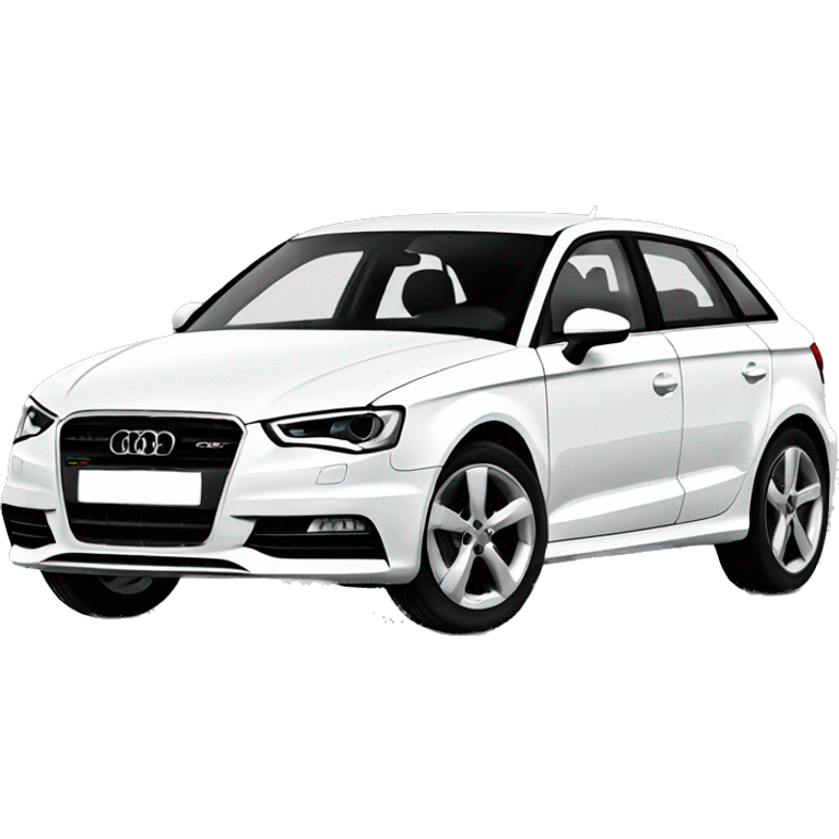 Audi a3 White  emoji