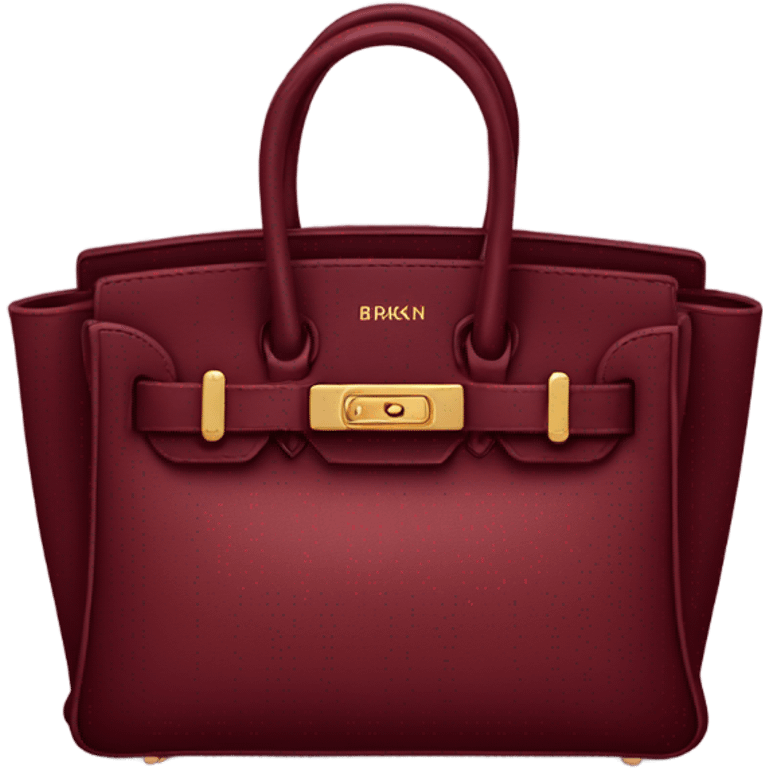 burgundy birkin bag emoji