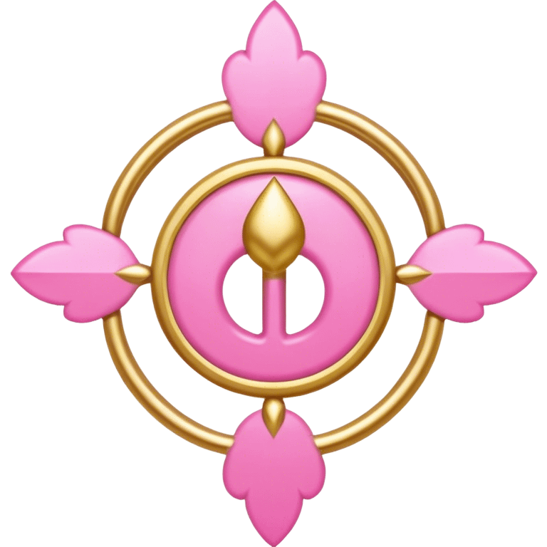 Pink gold spirituality emoji