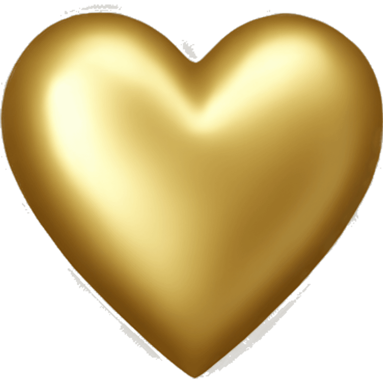 Gold heart emoji