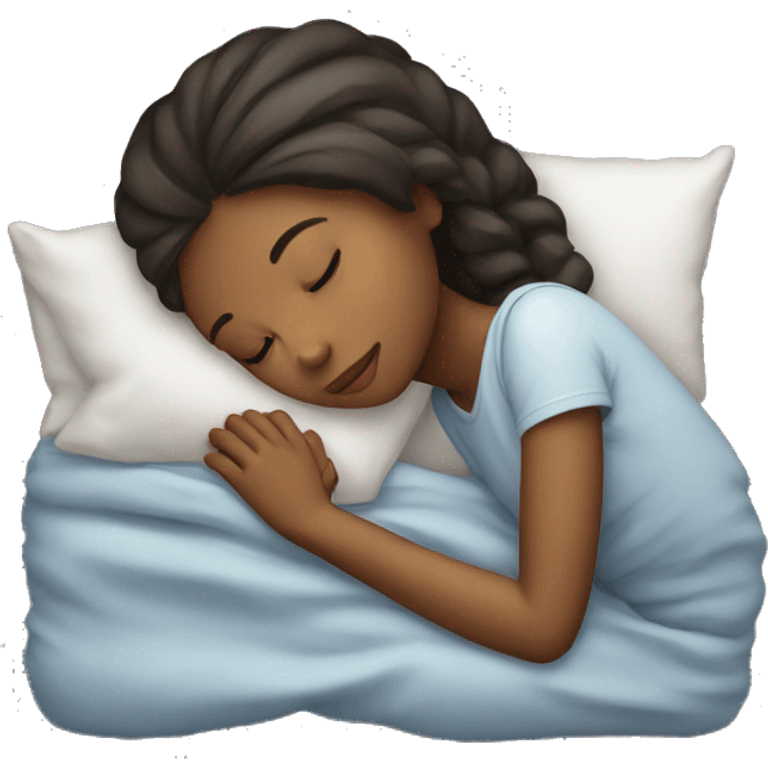 a girl sleep  emoji