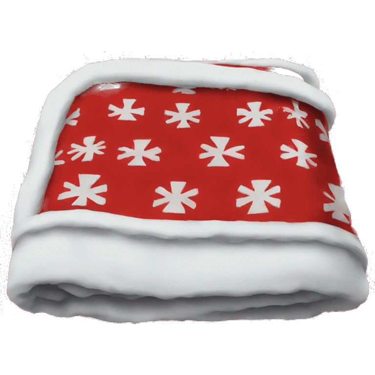 Red Christmas blanket  emoji