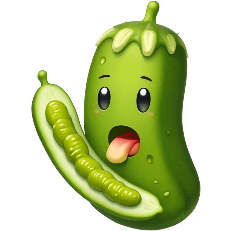 Pickle eating pickle  emoji