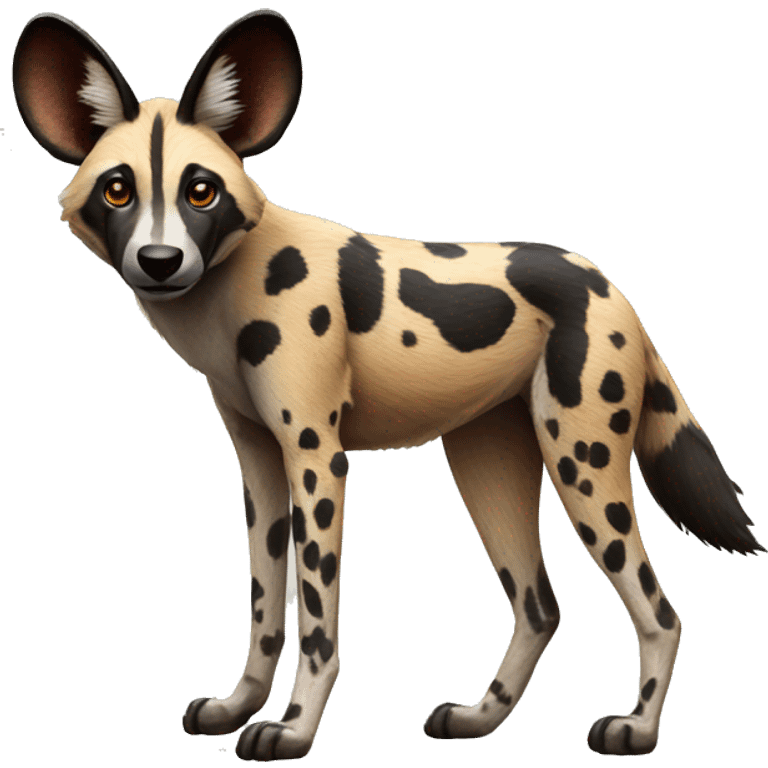 african wild dog emoji