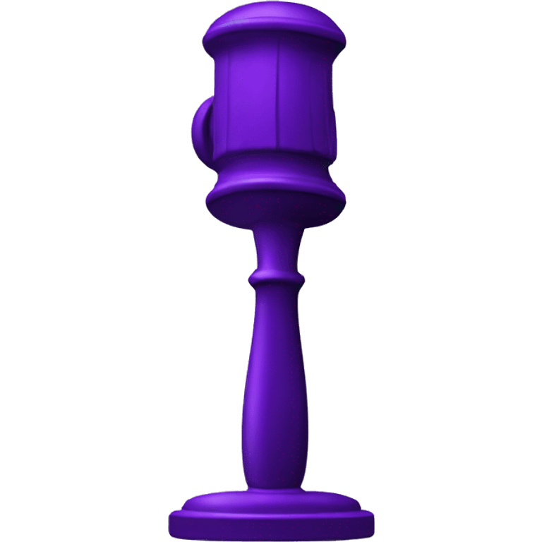 Purple judge hammer  emoji