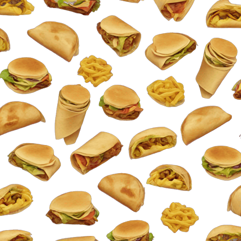 snack wrap from mcdonald’s  emoji