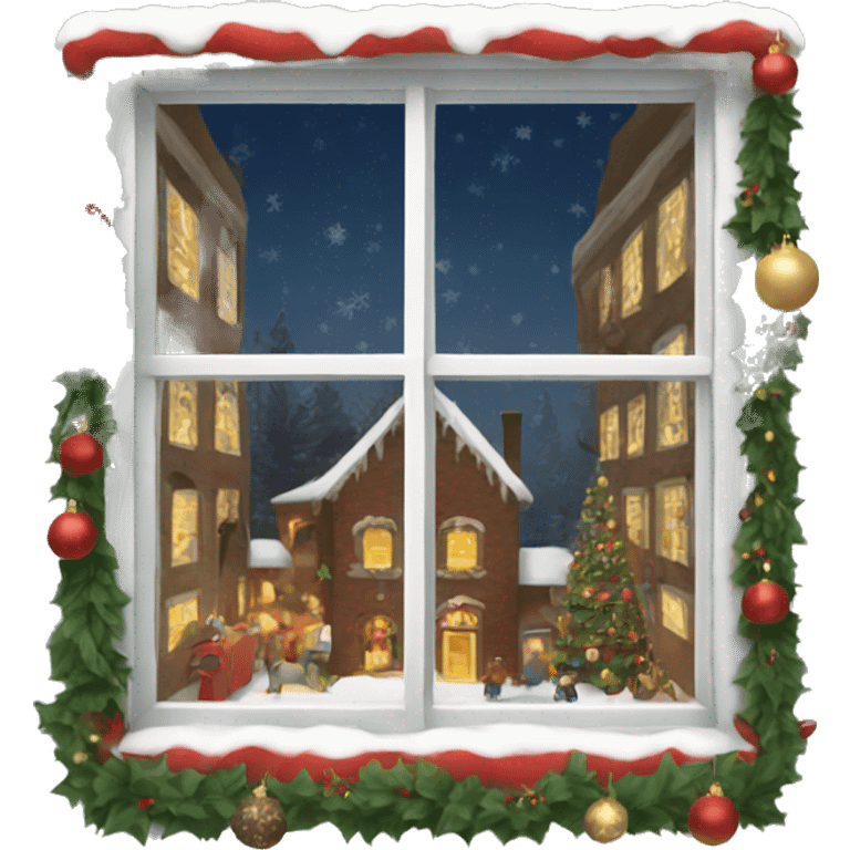 Christmas window emoji