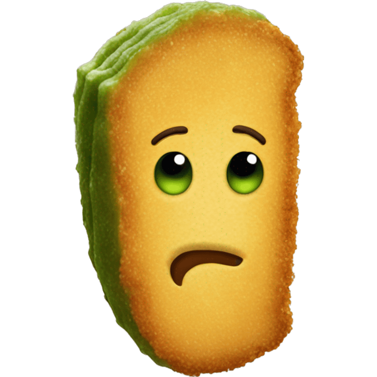 deep fried pickle slice emoji