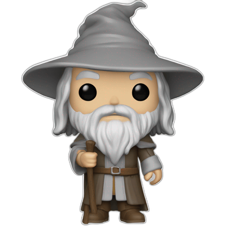 Funko pop Gandalf emoji