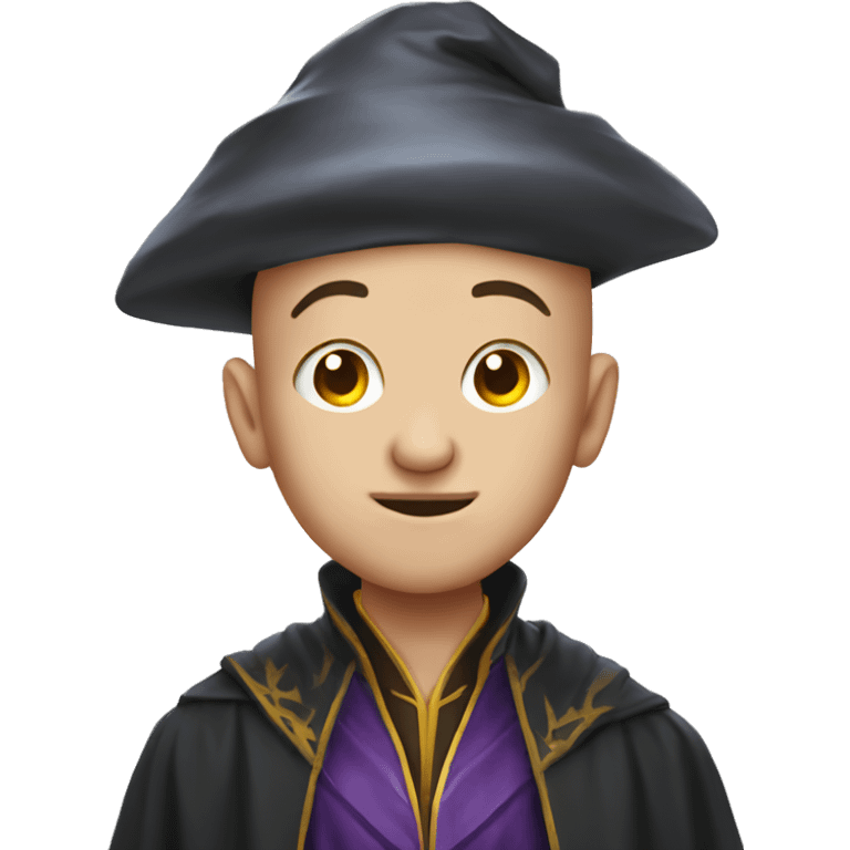 boy with crazy bald head wizard emoji