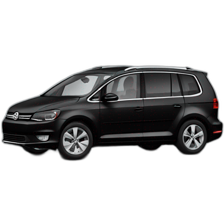 Black Volkswagen touran emoji