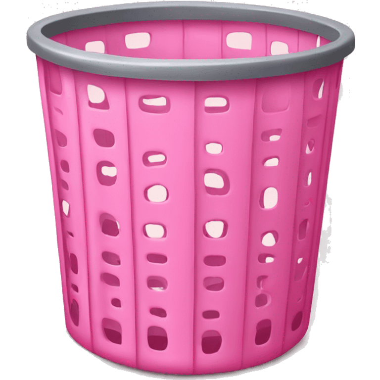 Pink laundry basket emoji